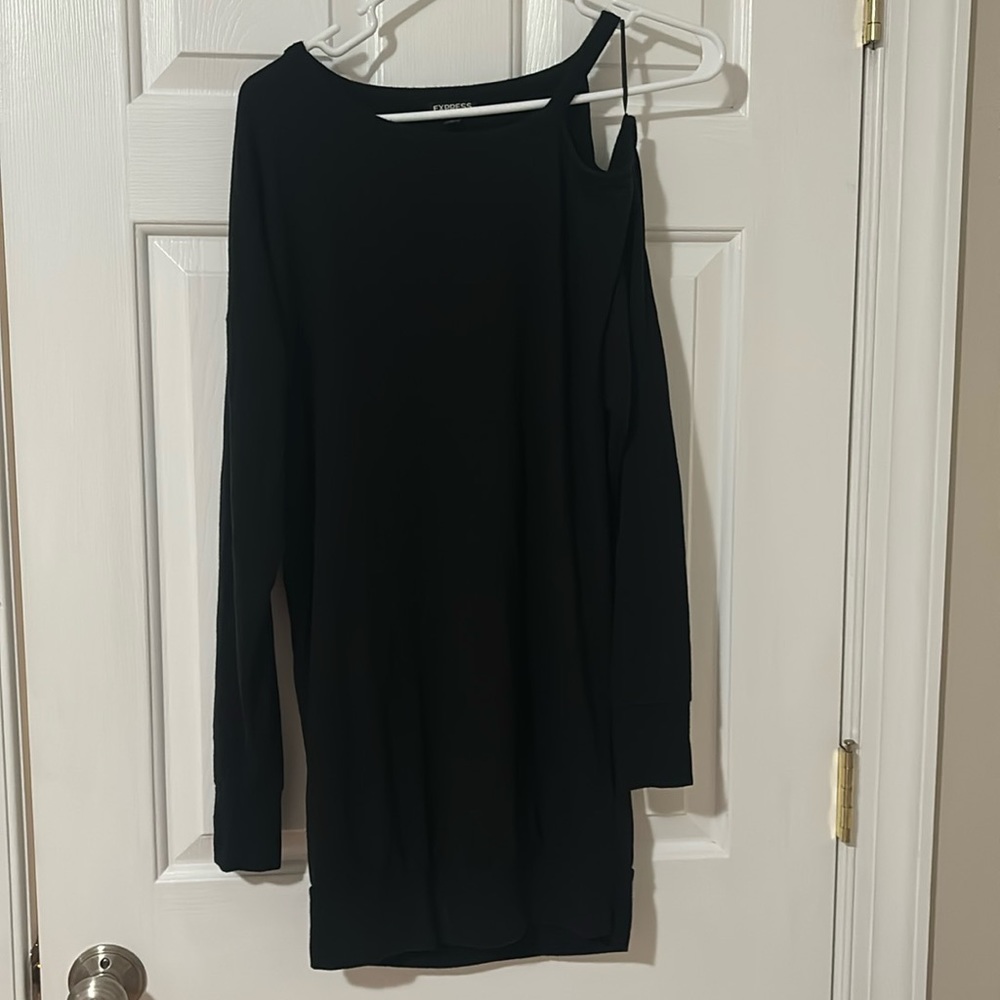 Express Cold Shoulder Sweater Dress